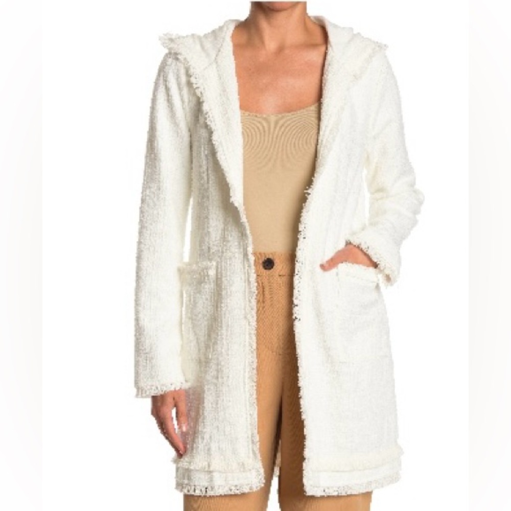 Laundry by Shelli Segal Hooded Boucle Jacket